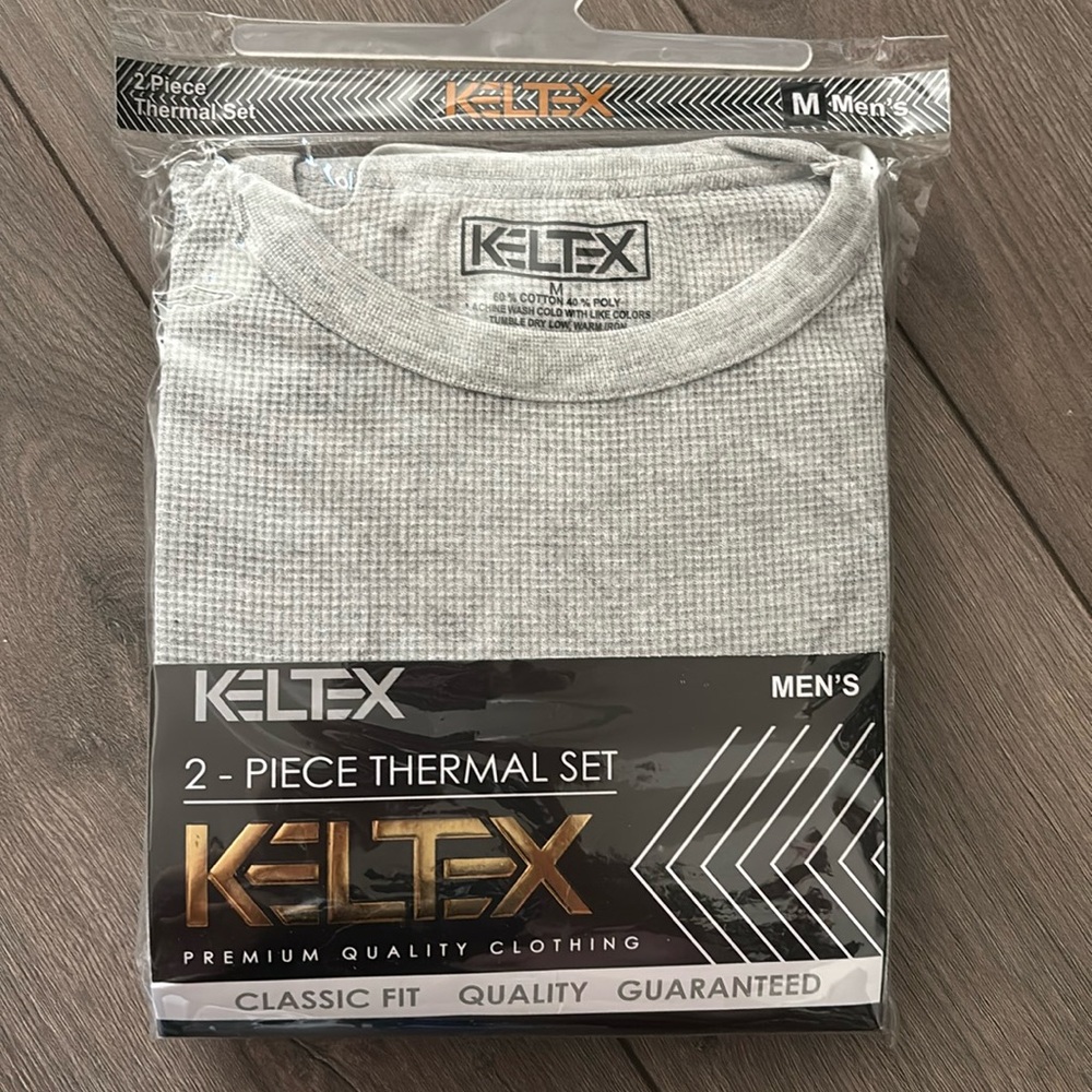 Men’s 2-piece thermal set in Grey